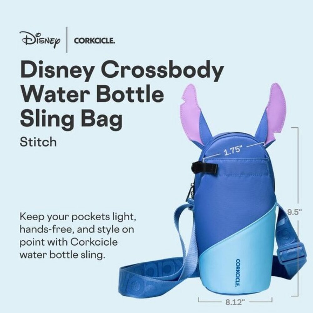 ⚡Corkcicle Stitch Crossbody Tumblers Water Bottle Adjustable Strap Sling Bag - Picture 2 of 8
